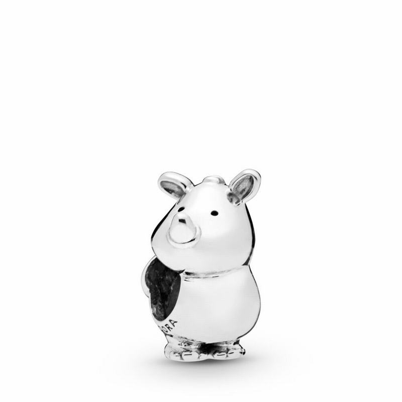 Pandora Rino The Rhinoceros Charm Ireland - Sterling Silver - 174638CVD